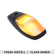 Dodge 19-23 RAM Heavy-Duty 2500 & 3500 (1-Piece Single Cab Light) Clear Cab Roof Light Lens with 2-Way Forward & Rear Facing Amber ULTRA High-Power LEDs - 1-Piece Single Cab Light ONLY
