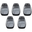 Dodge 19-23 RAM Heavy-Duty 2500 & 3500 (5-Piece Set) Clear Cab Roof Light Lens with RGB (Multi-Colored) High-Power LED's - ATTN: Cab Lights are User Controlled by Bluetooth Using App Thru Mobile Phone / Tablet - ATTN: This cab light set is for a fresh install on a truck that DID NOT come with OEM cab roof lights (No Square Hole Required - Only 2 Small Screw Holes & a 1/4