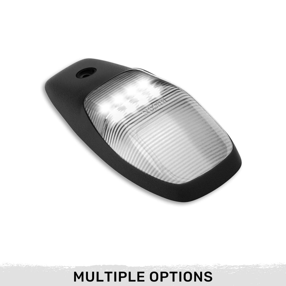 Dodge 19-23 RAM Heavy-Duty 2500 & 3500 (1-Piece Single Cab Light) Smoked Cab Roof Light Lens with 2-Way Forward & Rear Facing White ULTRA High-Power LEDs - 1-Piece Single Cab Light ONLY