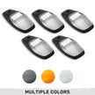 Dodge 19-23 RAM Heavy-Duty 2500 & 3500 (5-Piece Set) Smoked Cab Roof Light Lens with 2-Way Forward & Rear Facing White ULTRA High-Power LEDs - ATTN: (Plug-N-Play Replacement for OEM Factory Installed Cab Roof Lights)