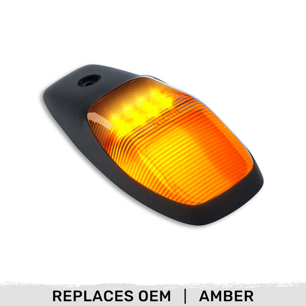 Dodge 19-23 RAM Heavy-Duty 2500 & 3500 (1-Piece Single Cab Light) Amber Cab Roof Light Lens with 2-Way Forward & Rear Facing Amber ULTRA High-Power LEDs - 1-Piece Single Cab Light ONLY - Image 2