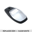 Dodge 19-23 RAM Heavy-Duty 2500 & 3500 (1-Piece Single Cab Light) Clear Cab Roof Light Lens with 2-Way Forward & Rear Facing White ULTRA High-Power LEDs - 1-Piece Single Cab Light ONLY
