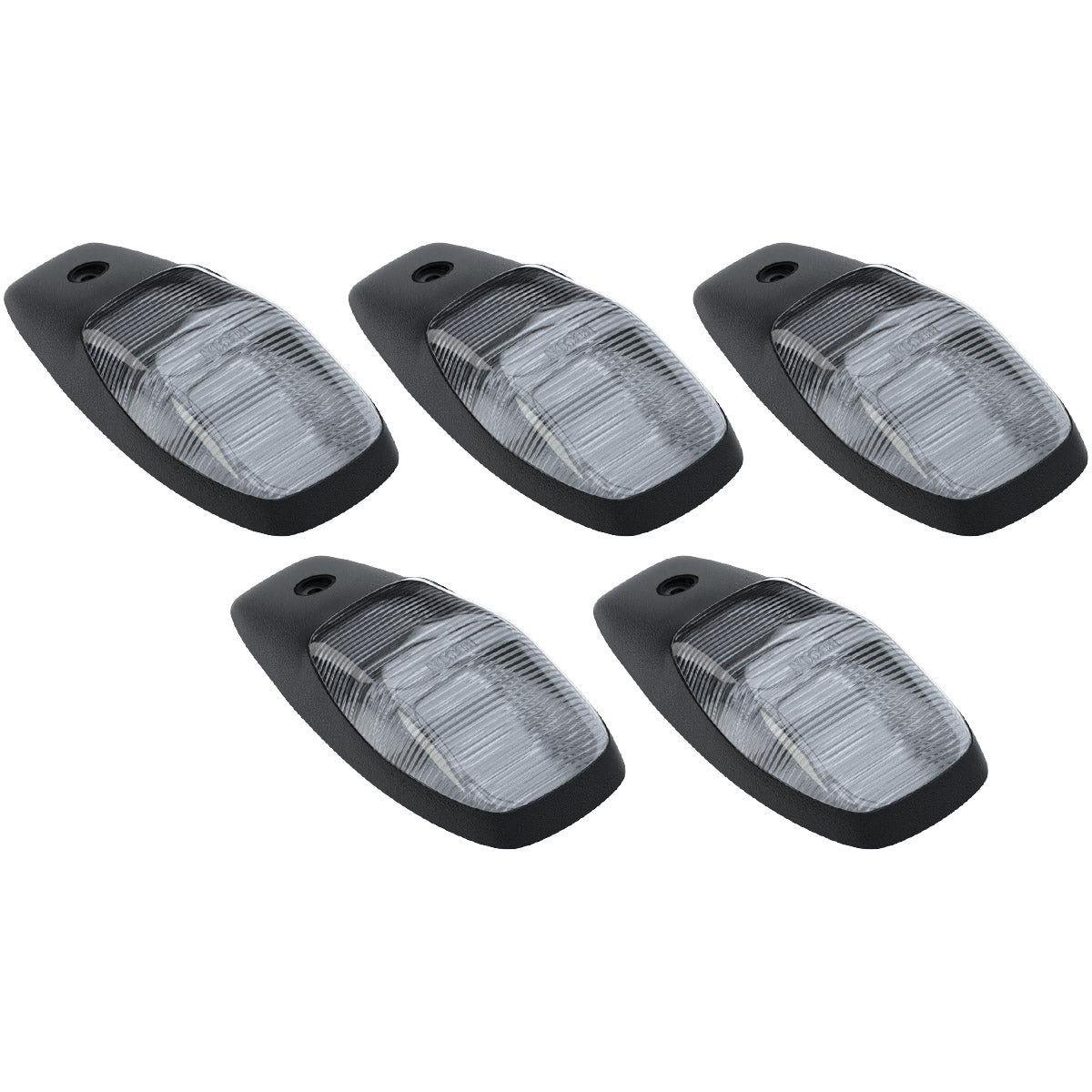 Dodge 19-23 RAM Heavy-Duty 2500 & 3500 (5-Piece Set) Clear Cab Roof Light Lens with RGB (Multi-Colored) High-Power LED's - Complete Kit With Wiring & Hardware - ATTN: Cab Lights are User Controlled by Bluetooth Using App Thru Mobile Phone / Tablet - MULTI-COLORED - Image 5
