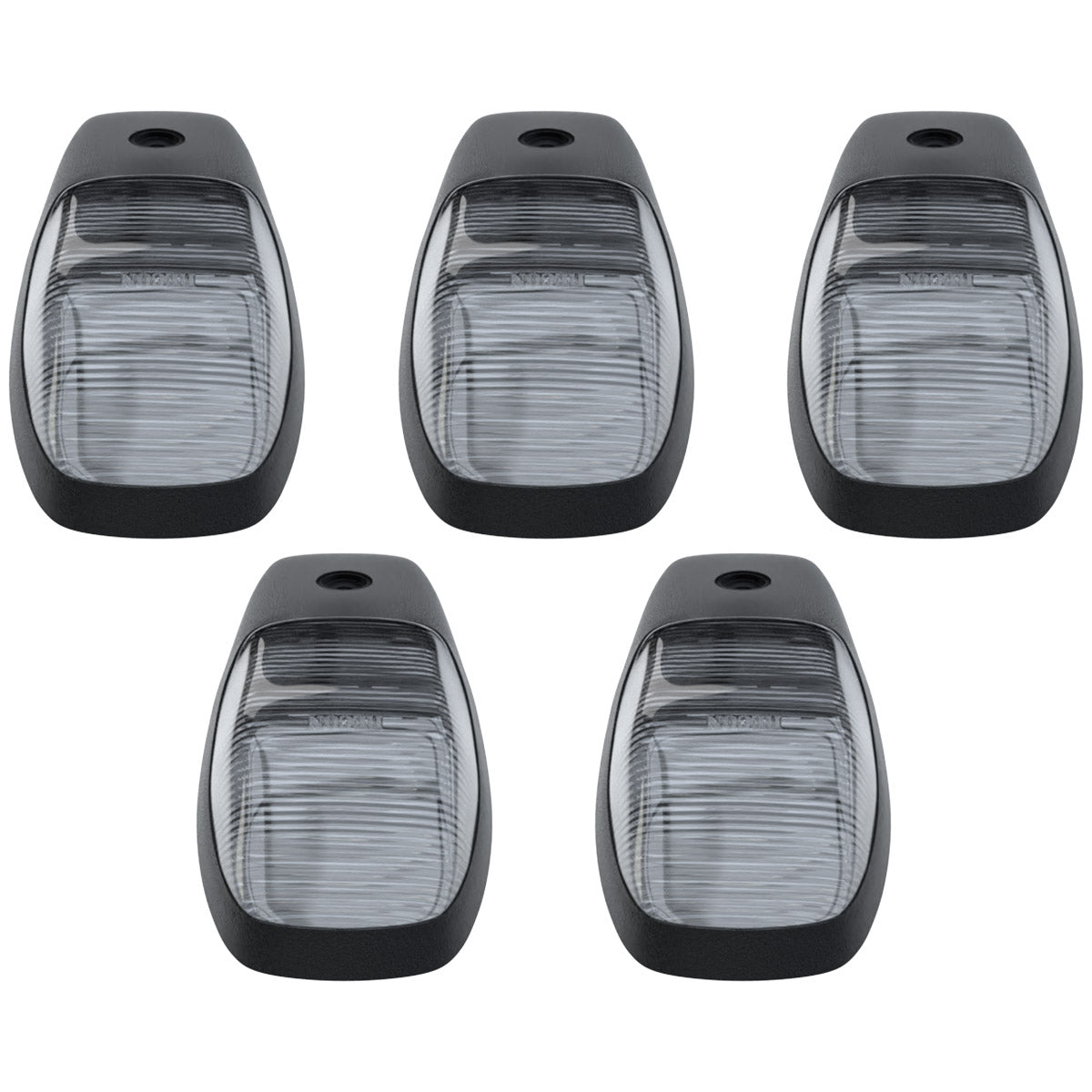 Dodge 19-23 RAM Heavy-Duty 2500 & 3500 (5-Piece Set) Clear Cab Roof Light Lens with RGB (Multi-Colored) High-Power LED's - Complete Kit With Wiring & Hardware - ATTN: Cab Lights are User Controlled by Bluetooth Using App Thru Mobile Phone / Tablet - MULTI-COLORED - Image 4