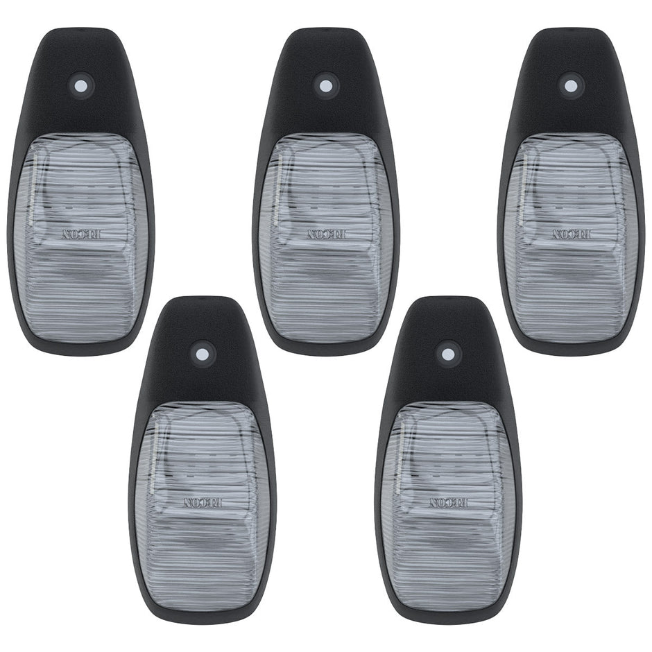 Dodge 19-23 RAM Heavy-Duty 2500 & 3500 (5-Piece Set) Clear Cab Roof Light Lens with RGB (Multi-Colored) High-Power LED's - Complete Kit With Wiring & Hardware - ATTN: Cab Lights are User Controlled by Bluetooth Using App Thru Mobile Phone / Tablet - MULTI-COLORED - Image 6
