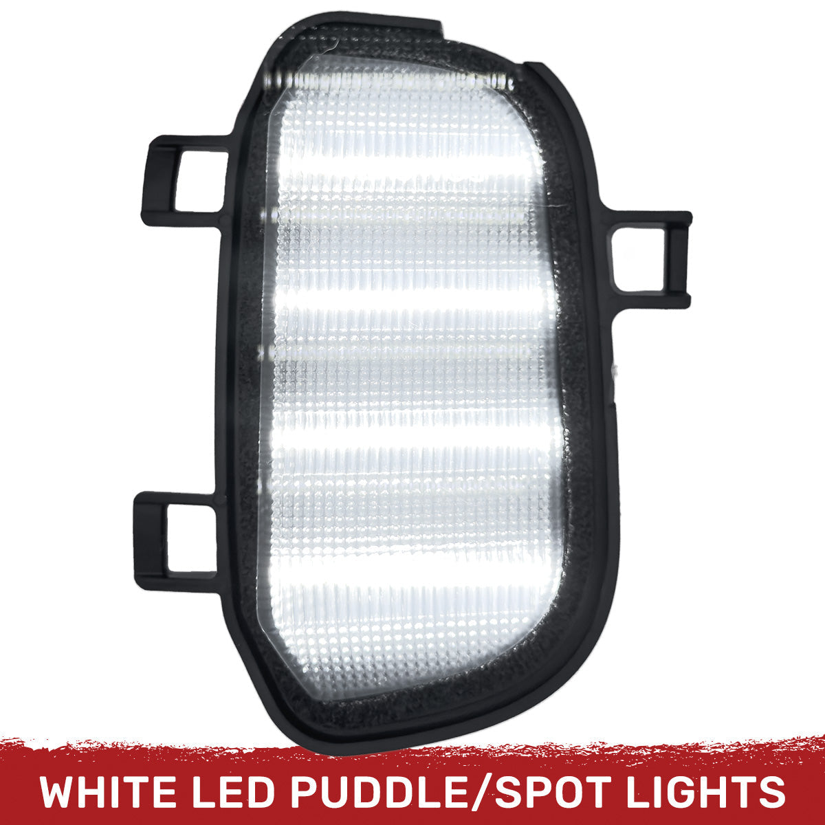 Chevy/GMC 19-26 Sierra 1500 & Silverado 1500 Ultra High Power Quad White LED Mirror Spot Lights - Smoked Lens - Image 2