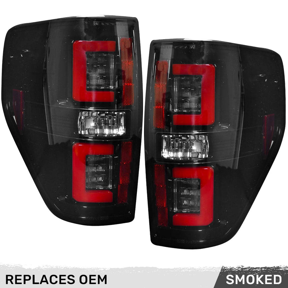 Ford F150 & RAPTOR 09-14 OLED TAIL LIGHTS - Smoked Lens - Image 2