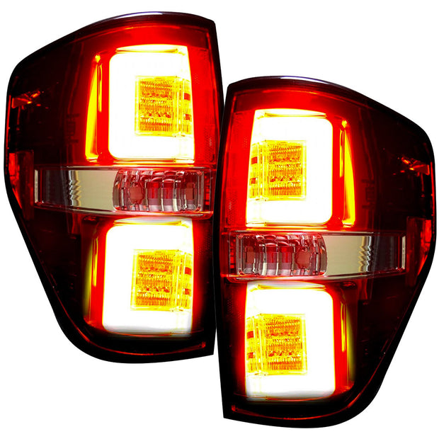 Ford F150 & RAPTOR 09-14 OLED TAIL LIGHTS - Dark Red Smoked Lens