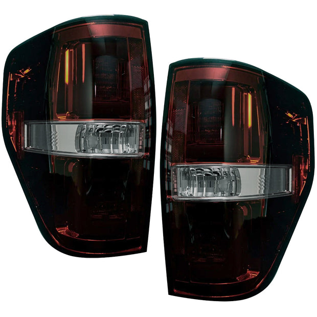Ford F150 & RAPTOR 09-14 OLED TAIL LIGHTS - Dark Red Smoked Lens - Image 2