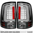 Dodge 09-18 RAM 1500 & 10-18 RAM 2500/3500 OLED TAIL LIGHTS (Replaces Factory OEM Halogen Tail Lights) - Clear Lens - Image 2