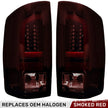 Dodge 02-06 RAM 1500 & 03-06 RAM 2500/3500 OLED Tail Lights - Dark Red Smoked Lens - Image 2
