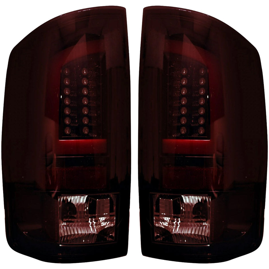 Dodge 02-06 RAM 1500 & 03-06 RAM 2500/3500 OLED Tail Lights - Dark Red Smoked Lens - Image 3
