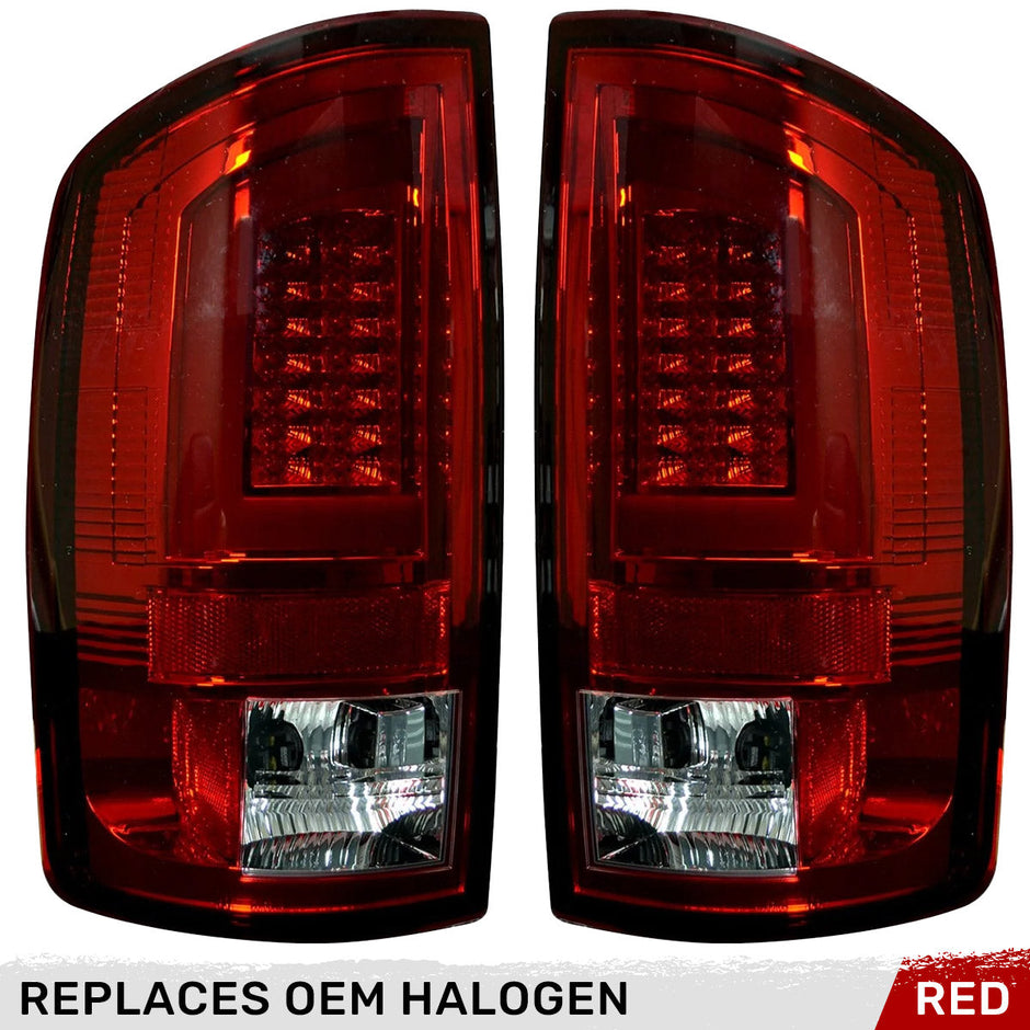 Dodge 02-06 RAM 1500 & 03-06 RAM 2500/3500 OLED Tail Lights - Red Lens