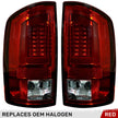 Dodge 02-06 RAM 1500 & 03-06 RAM 2500/3500 OLED Tail Lights - Red Lens