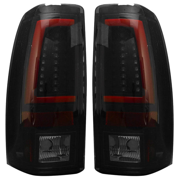 Chevy Silverado & GMC Sierra 99-07 (Fits 2007 "Classic" Body Style Only) OLED TAIL LIGHTS - Smoked Lens - Image 2