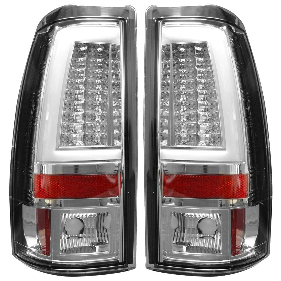 Chevy Silverado & GMC Sierra 99-07 (Fits 2007 "Classic" Body Style Only) OLED TAIL LIGHTS - Clear Lens