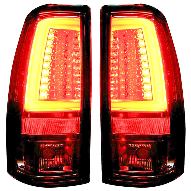 Chevy Silverado & GMC Sierra 99-07 (Fits 2007 "Classic" Body Style Only) OLED TAIL LIGHTS - Red Lens - Image 2