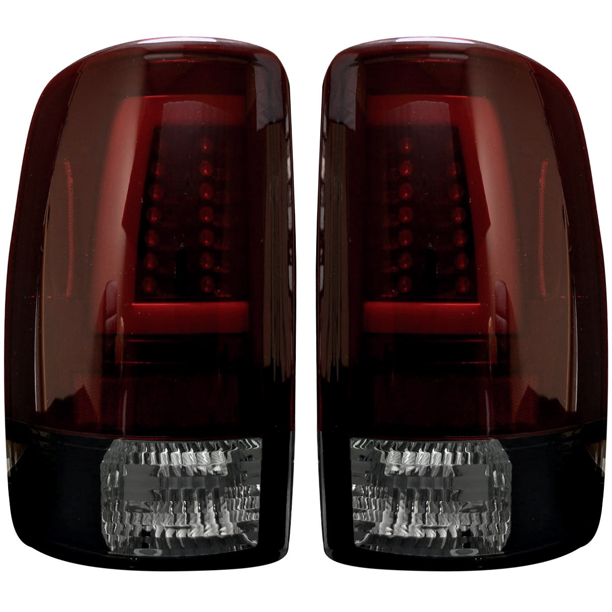 Chevy & GMC Tahoe, Yukon, Suburban, Denali 00-06 OLED TAIL LIGHTS - Dark Red Smoked Lens