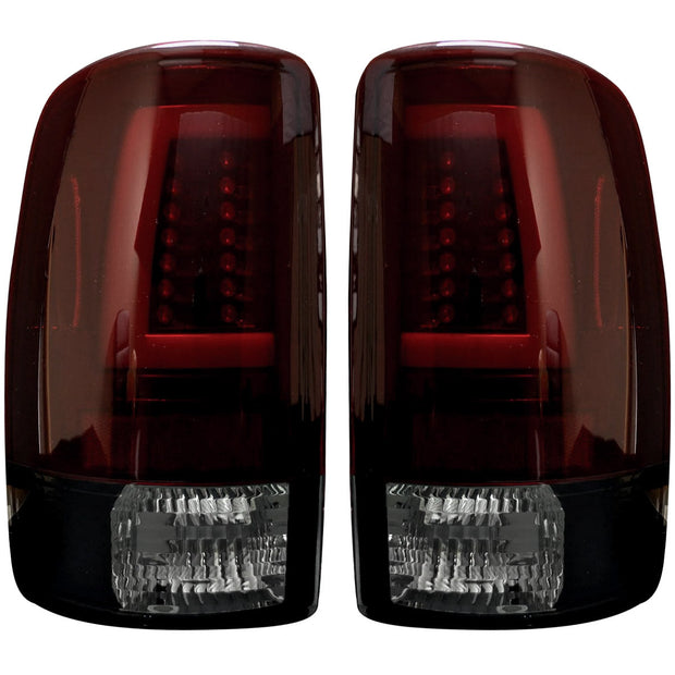 Chevy & GMC Tahoe, Yukon, Suburban, Denali 00-06 OLED TAIL LIGHTS - Dark Red Smoked Lens
