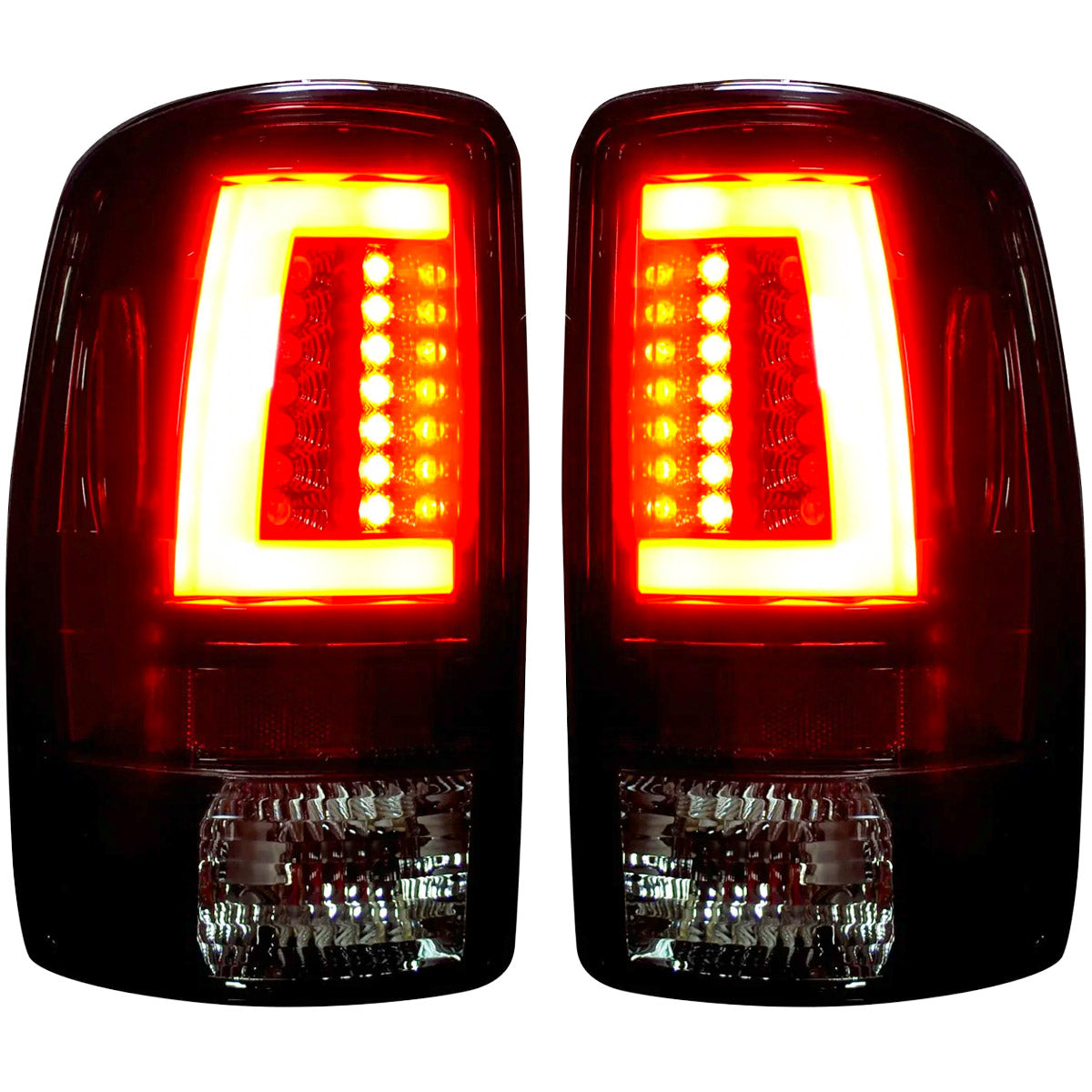 Chevy & GMC Tahoe, Yukon, Suburban, Denali 00-06 OLED TAIL LIGHTS - Dark Red Smoked Lens - Image 2