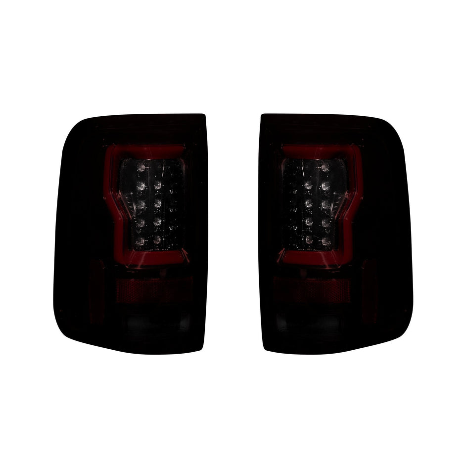 Ford F150 04-08 Straight aka "Style" Side OLED TAIL LIGHTS - Dark Red Smoked Lens