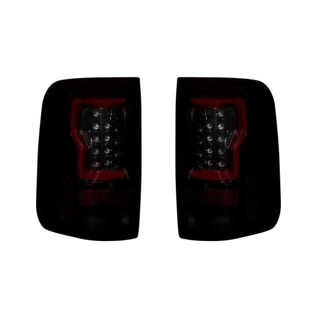 Ford F150 04-08 Straight aka "Style" Side OLED TAIL LIGHTS - Dark Red Smoked Lens