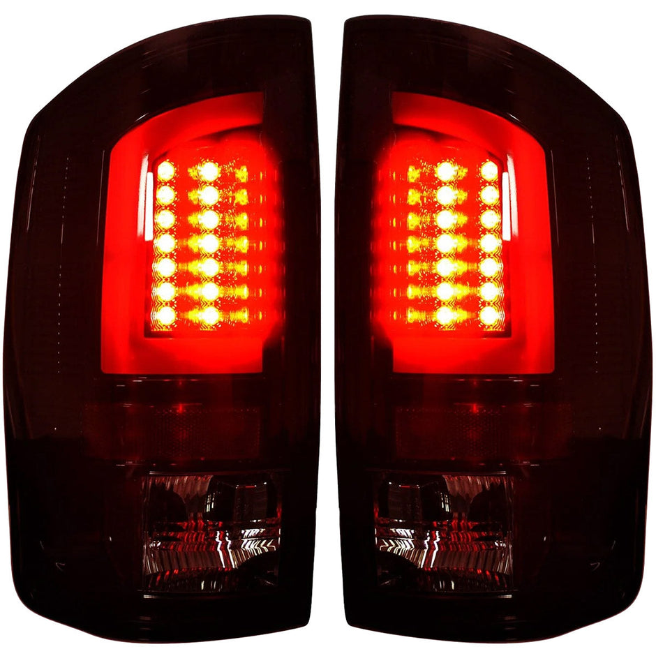 Dodge 07-08 RAM 1500 & 07-09 RAM 2500/3500 OLED TAIL LIGHTS - Smoked Lens - Image 2