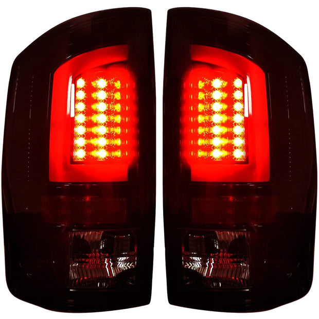 Dodge 07-08 RAM 1500 & 07-09 RAM 2500/3500 OLED TAIL LIGHTS - Smoked Lens - Image 2