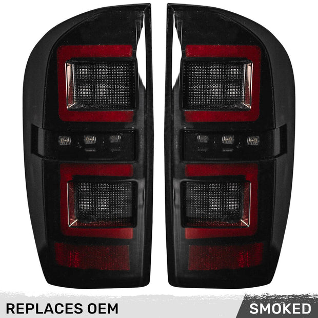 Toyota Tacoma 3rd GEN 16-23 LED Tail Lights - Smoked Lens