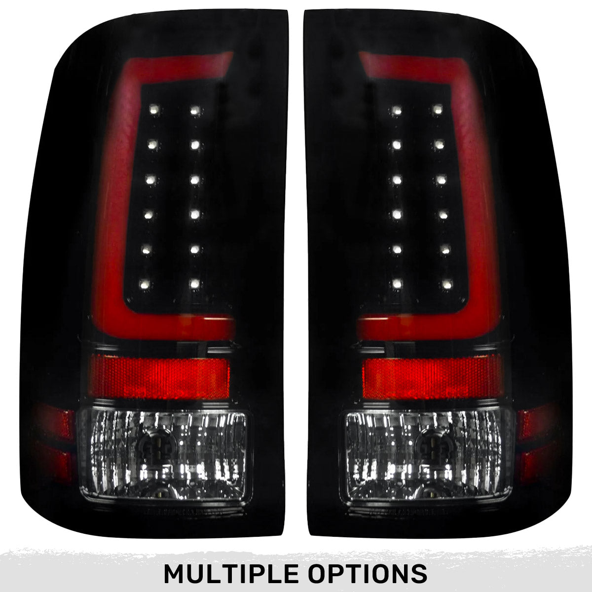 GMC Sierra 07-13 (2nd GEN – SINGLE WHEEL ONLY) OLED TAIL LIGHTS - Smoked Lens