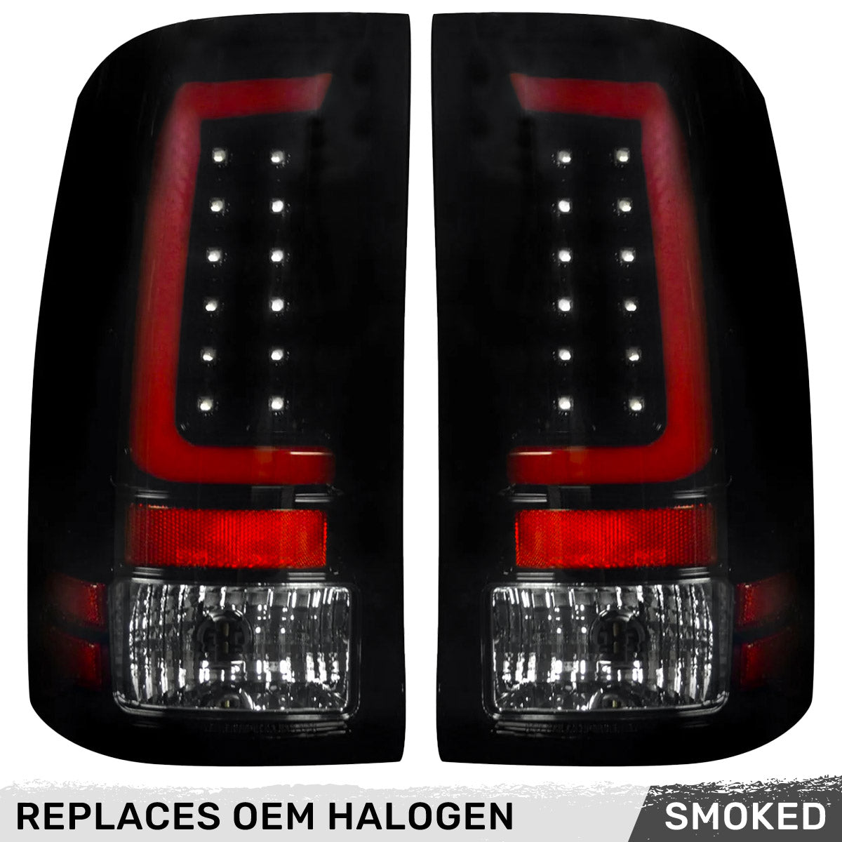 GMC Sierra 07-13 (2nd GEN – SINGLE WHEEL ONLY) OLED TAIL LIGHTS - Smoked Lens - Image 3