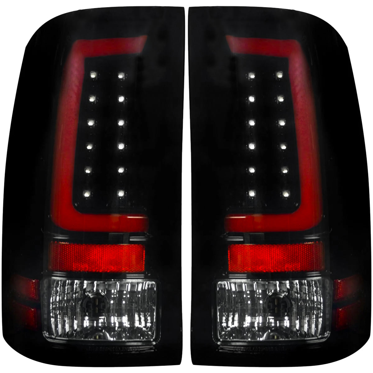 GMC Sierra 07-13 (2nd GEN – SINGLE WHEEL ONLY) OLED TAIL LIGHTS - Smoked Lens - Image 4