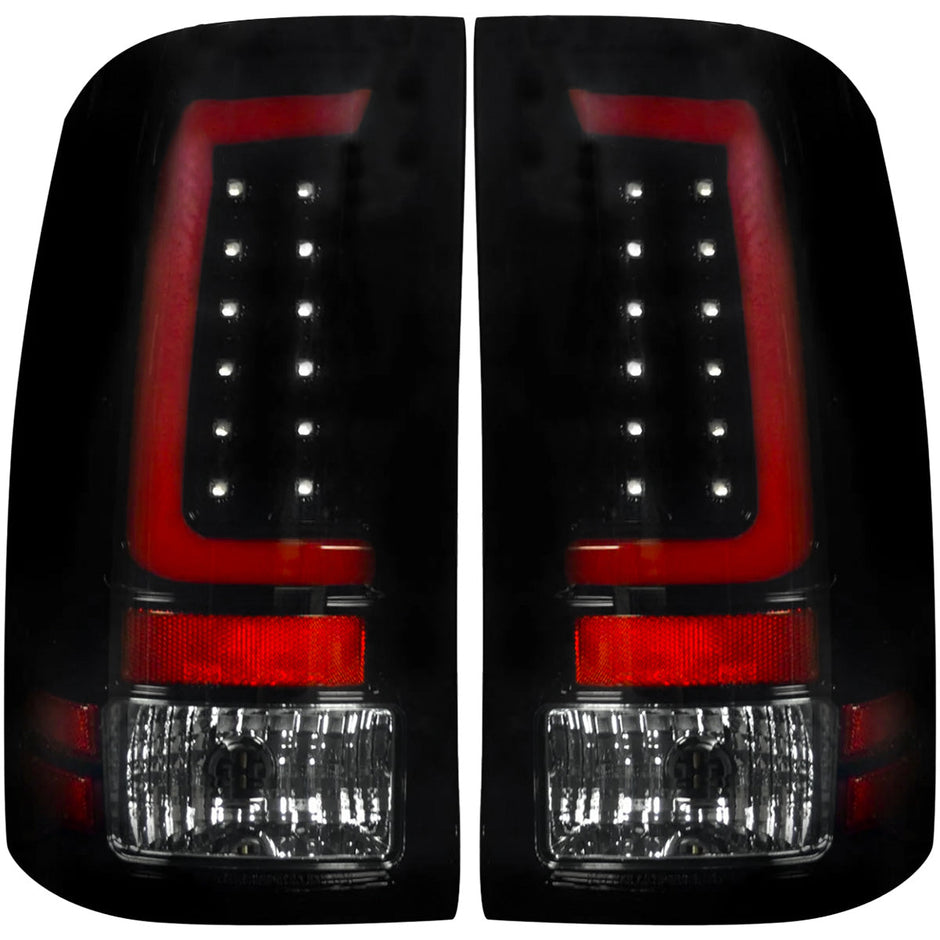 GMC Sierra 07-13 (2nd GEN – SINGLE WHEEL ONLY) OLED TAIL LIGHTS - Smoked Lens - Image 4