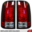 GMC Sierra 07-13 (2nd GEN – SINGLE WHEEL ONLY) OLED TAIL LIGHTS - Red Lens
