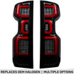 Chevy Silverado 19-23 1500 & 20-23 2500/3500 (Replaces Factory OEM Halogen Tail Lights ONLY) 4th GEN Body Style OLED TAIL LIGHTS - Smoked Lens
