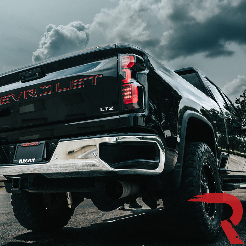 Chevy Silverado 19-23 1500 & 20-23 2500/3500 (Replaces Factory OEM LED Tail Lights ONLY) 4th GEN Body Style OLED TAIL LIGHTS - Smoked Lens - Image 6