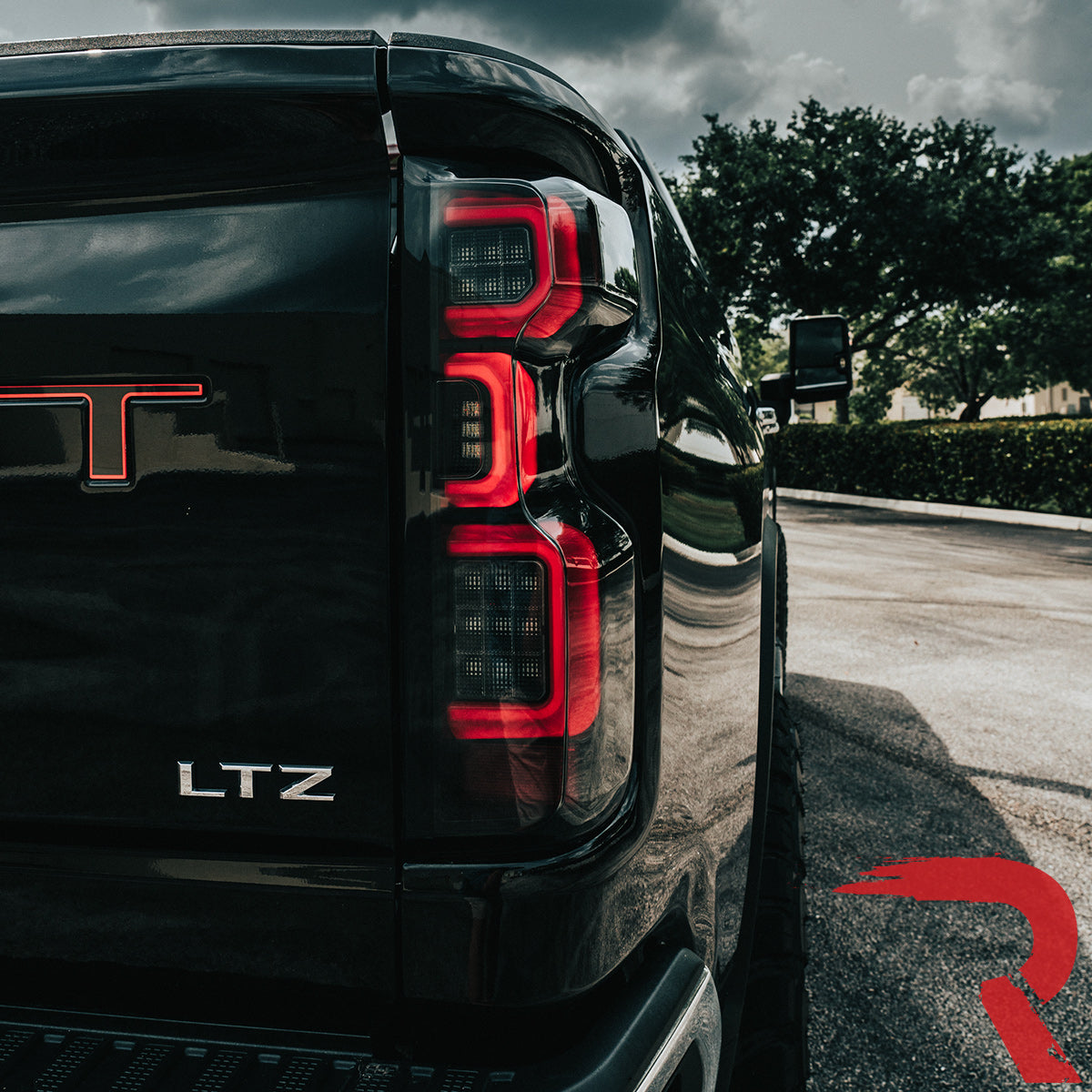 Chevy Silverado 19-23 1500 & 20-23 2500/3500 (Replaces Factory OEM LED Tail Lights ONLY) 4th GEN Body Style OLED TAIL LIGHTS - Smoked Lens - Image 4