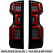 Chevy Silverado 19-23 1500 & 20-23 2500/3500 (Replaces Factory OEM LED Tail Lights ONLY) 4th GEN Body Style OLED TAIL LIGHTS - Smoked Lens