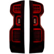 Chevy Silverado 19-23 1500 & 20-23 2500/3500 (Replaces Factory OEM LED Tail Lights ONLY) 4th GEN Body Style OLED TAIL LIGHTS - Red Smoked Lens - Image 3