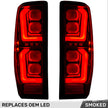 GMC Sierra 19-23 1500 & 20-23 2500/3500 (Only Fits Single Wheel Body Style Trucks with Factory OEM LED Tail Lights) 4th GEN Body Style OLED TAIL LIGHTS - Smoked Lens - Image 3
