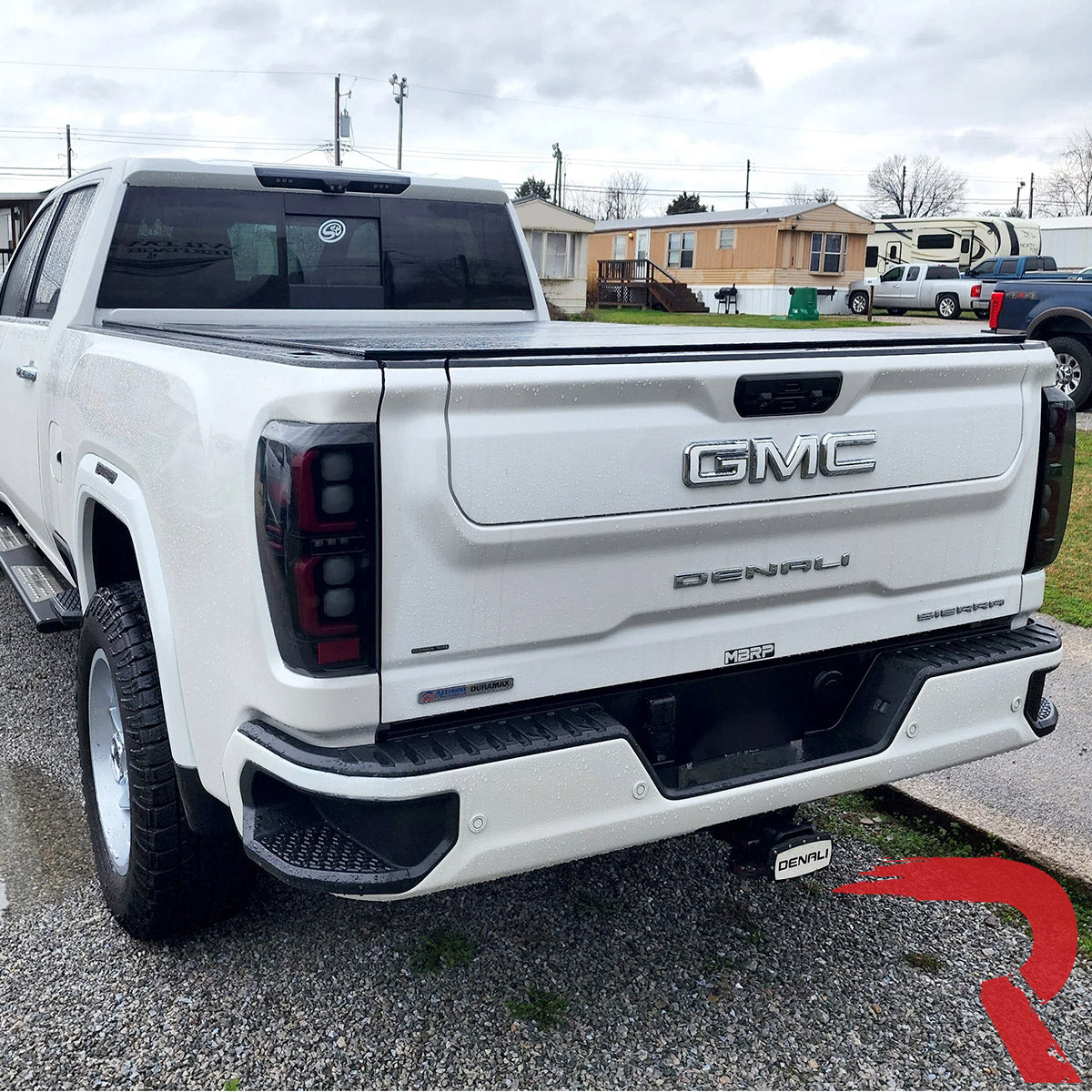 GMC Sierra 19-23 1500 & 20-23 2500/3500 (Only Fits Single Wheel Body Style Trucks with Factory OEM LED Tail Lights) 4th GEN Body Style OLED TAIL LIGHTS - Smoked Lens - Image 5