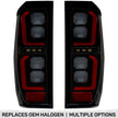 GMC Sierra 19-23 1500 & 20-23 2500/3500 (Only Fits Single Wheel Body Style Trucks with Factory OEM Halogen Tail Lights) 4th GEN Body Style OLED TAIL LIGHTS - Smoked Lens