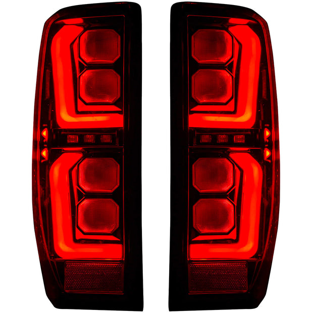 GMC Sierra 19-23 1500 & 20-23 2500/3500 (Only Fits Single Wheel Body Style Trucks with Factory OEM Halogen Tail Lights) 4th GEN Body Style OLED TAIL LIGHTS - Smoked Lens - Image 2