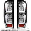 GMC Sierra 19-23 1500 & 20-23 2500/3500 (Only Fits Single Wheel Body Style Trucks with Factory OEM Halogen Tail Lights) 4th GEN Body Style OLED TAIL LIGHTS - Clear Lens - Image 3