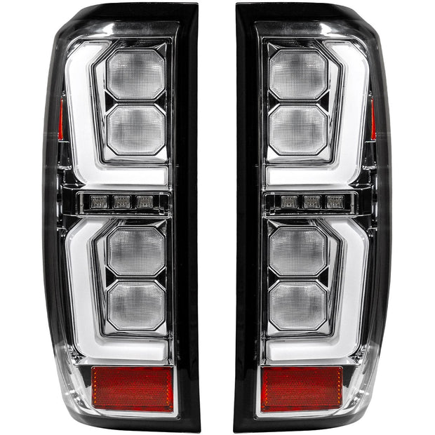 GMC Sierra 19-23 1500 & 20-23 2500/3500 (Only Fits Single Wheel Body Style Trucks with Factory OEM Halogen Tail Lights) 4th GEN Body Style OLED TAIL LIGHTS - Clear Lens - Image 2