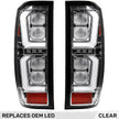 GMC Sierra 19-23 1500 & 20-23 2500/3500 (Only Fits Single Wheel Body Style Trucks with Factory OEM LED Tail Lights) 4th GEN Body Style OLED TAIL LIGHTS - Clear Lens - Image 3