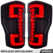 Ford Superduty F250/350/450/550 20-22 (Replaces OEM Halogen Style Tail Lights Both With & Without BLIS Blind Spot Warning System) OLED TAIL LIGHTS - Smoked Lens - Image 3
