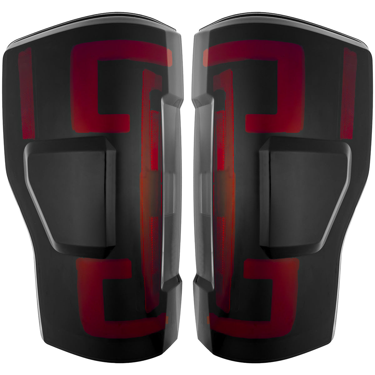 Ford Superduty F250/350/450/550 20-22 (Replaces OEM Halogen Style Tail Lights Both With & Without BLIS Blind Spot Warning System) OLED TAIL LIGHTS - Smoked Lens - Image 2