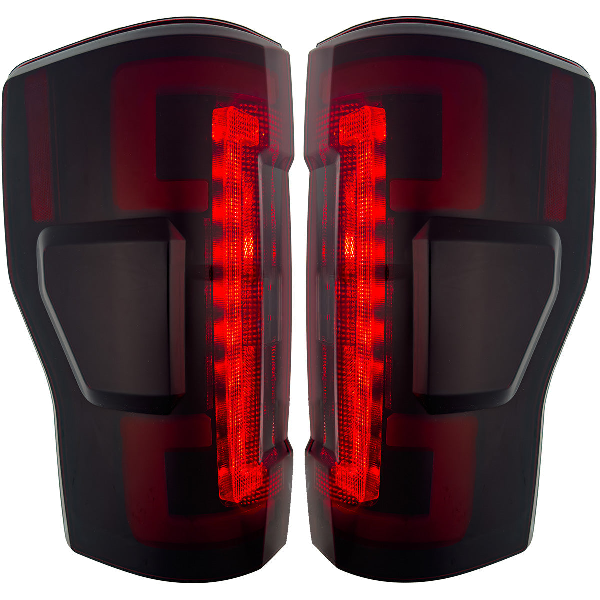 Ford Superduty F250/350/450/550 20-22 (Replaces OEM Halogen Style Tail Lights Both With & Without BLIS Blind Spot Warning System) OLED TAIL LIGHTS - Smoked Lens - Image 6