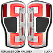 Ford Superduty F250/350/450/550 20-22 (Replaces OEM Halogen Style Tail Lights Both With & Without BLIS Blind Spot Warning System) OLED TAIL LIGHTS - Clear Lens